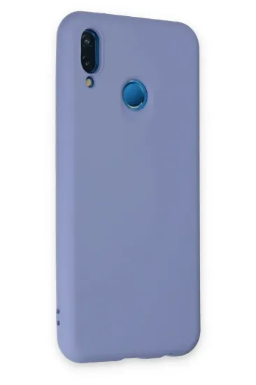 Newface Huawei P20 Lite Kılıf Nano içi Kadife Silikon - Lila resmi