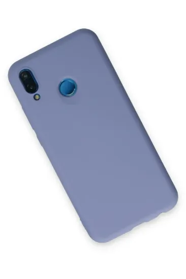 Newface Huawei P20 Lite Kılıf Nano içi Kadife Silikon - Lila resmi