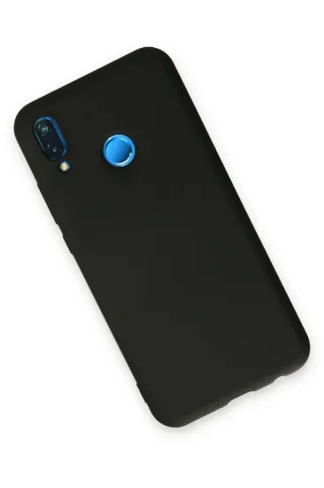 Newface Huawei P20 Lite Kılıf Nano içi Kadife Silikon - Siyah resmi