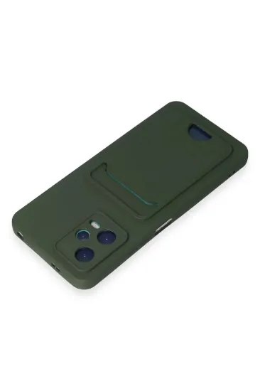 Newface Xiaomi Poco X5 5G Kılıf Kelvin Kartvizitli Silikon - Koyu Yeşil resmi