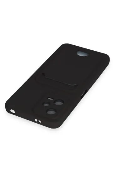 Newface Xiaomi Poco X5 5G Kılıf Kelvin Kartvizitli Silikon - Siyah resmi