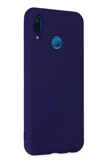 Newface Huawei P20 Lite Kılıf Nano içi Kadife Silikon - Mor resmi