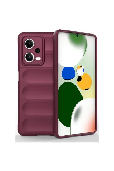 Newface Xiaomi Poco X5 5G Kılıf Optimum Silikon - Bordo resmi