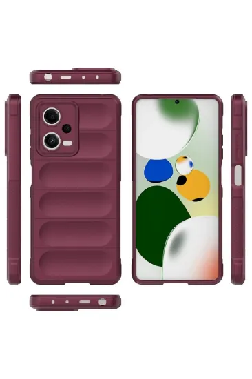 Newface Xiaomi Poco X5 5G Kılıf Optimum Silikon - Bordo resmi
