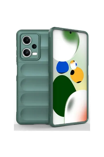 Newface Xiaomi Poco X5 5G Kılıf Optimum Silikon - Koyu Yeşil resmi