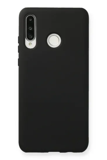 Newface Huawei P30 Lite Kılıf Nano içi Kadife Silikon - Siyah resmi