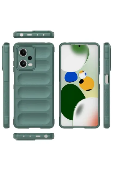 Newface Xiaomi Poco X5 5G Kılıf Optimum Silikon - Koyu Yeşil resmi