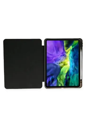Newface iPad 10.2 (8.nesil) Kılıf Kalemlikli Hugo Tablet Kılıfı - Siyah resmi