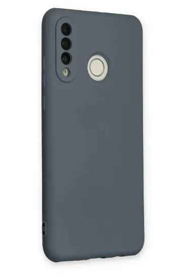 Newface Huawei P30 Lite Kılıf Nano içi Kadife Silikon - Gri resmi