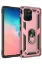 Newface Samsung Galaxy A91 / S10 Lite Kılıf Sofya Yüzüklü Silikon Kapak - Rose resmi