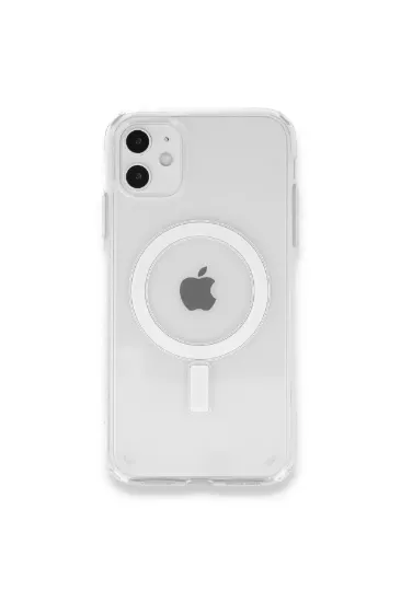 Newface iPhone 12 Mini Kılıf Magneticsafe Şeffaf Silikon - Şeffaf resmi