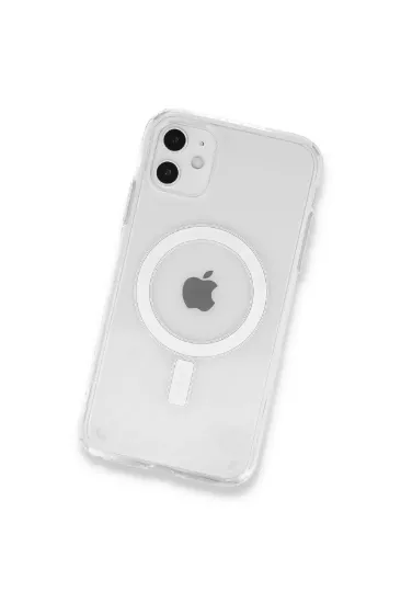 Newface iPhone 12 Mini Kılıf Magneticsafe Şeffaf Silikon - Şeffaf resmi