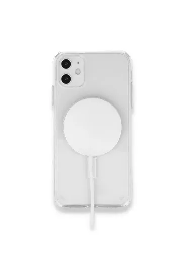 Newface iPhone 12 Mini Kılıf Magneticsafe Şeffaf Silikon - Şeffaf resmi