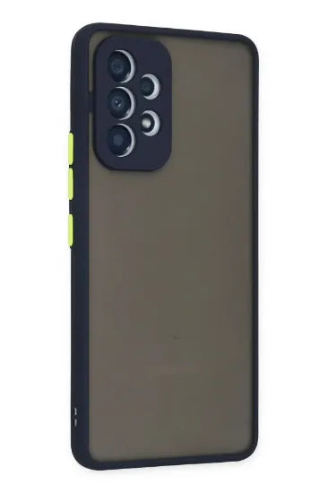 Newface Samsung Galaxy A33 5G Kılıf Montreal Silikon Kapak - Lacivert resmi
