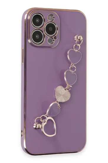 Newface iPhone 14 Pro Max Kılıf Esila Silikon - Mor resmi
