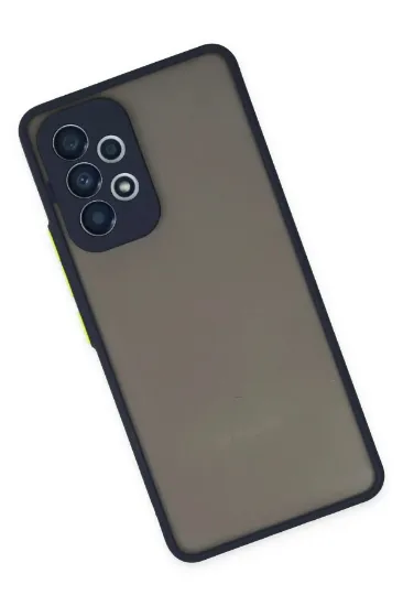 Newface Samsung Galaxy A53 5G Kılıf Montreal Silikon Kapak - Lacivert resmi