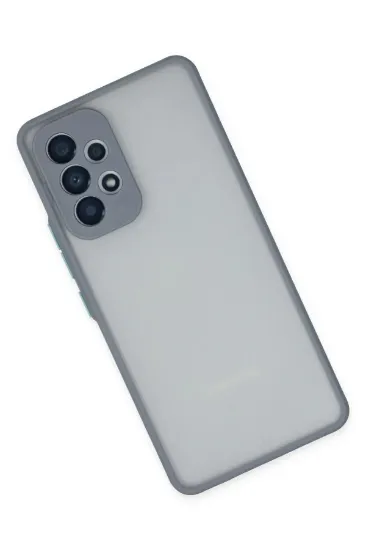Newface Samsung Galaxy A53 5G Kılıf Montreal Silikon Kapak - Gri resmi