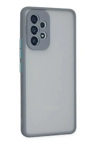 Newface Samsung Galaxy A53 5G Kılıf Montreal Silikon Kapak - Gri resmi