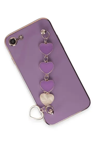 Newface iPhone 7 Kılıf Esila Silikon - Mor resmi