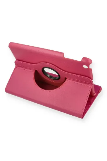 Newface iPad Mini 1 Kılıf 360 Tablet Deri Kılıf - Pembe resmi
