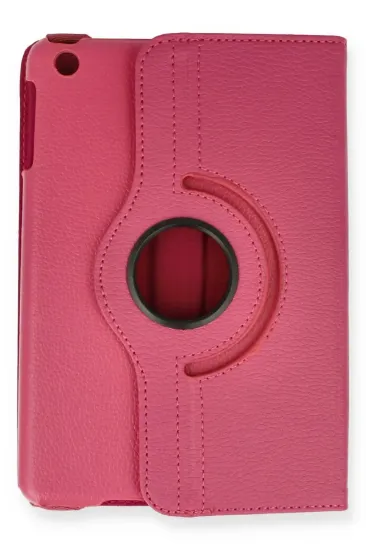 Newface iPad Mini 1 Kılıf 360 Tablet Deri Kılıf - Pembe resmi