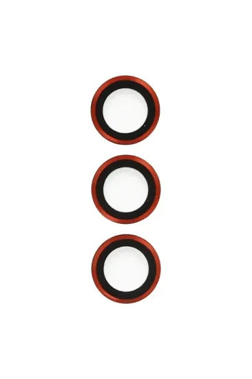 Newface Samsung Galaxy S23 Metal Kamera Lens - Kırmızı resmi