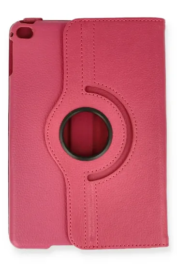 Newface iPad Mini 4 Kılıf 360 Tablet Deri Kılıf - Pembe resmi