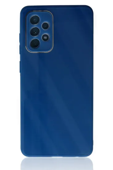 Newface Samsung Galaxy A53 5G Kılıf Glass Kapak - Mavi resmi
