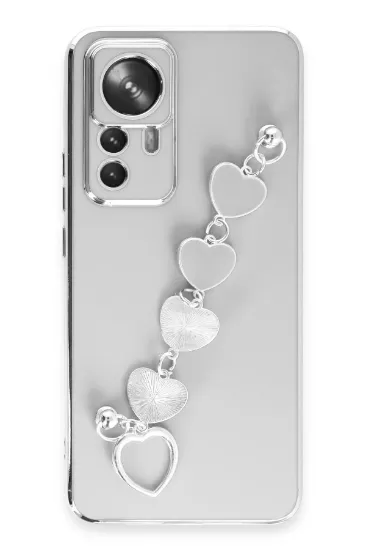 Newface Xiaomi Mi 12T Pro Kılıf Esila Silikon - Beyaz resmi