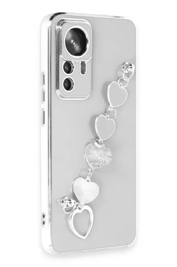 Newface Xiaomi Mi 12T Pro Kılıf Esila Silikon - Beyaz resmi