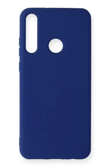 Newface Huawei Y6P Kılıf Nano içi Kadife Silikon - Lacivert resmi