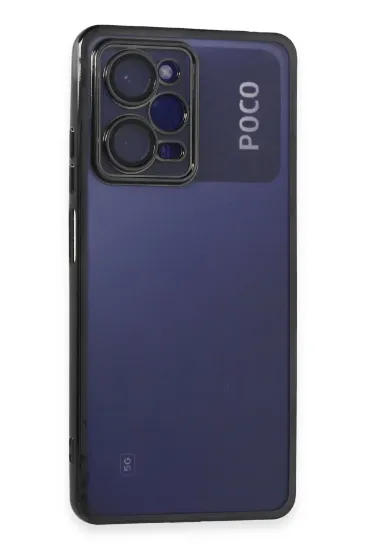 Newface Xiaomi Poco X5 Pro 5G Kılıf Razer Lensli Silikon - Siyah resmi
