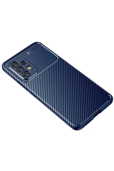 Newface Samsung Galaxy A53 5G Kılıf Auto Focus Karbon Kapak - Lacivert resmi