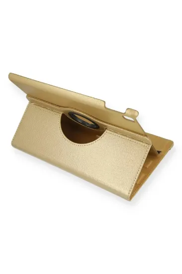 Newface iPad 10.2 (7.nesil) Kılıf 360 Tablet Deri Kılıf - Gold resmi