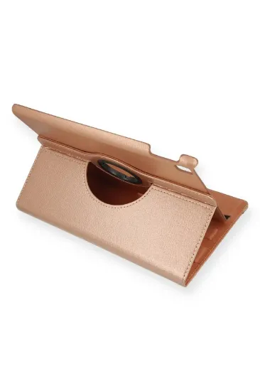 Newface iPad 10.2 (7.nesil) Kılıf 360 Tablet Deri Kılıf - Rose Gold resmi