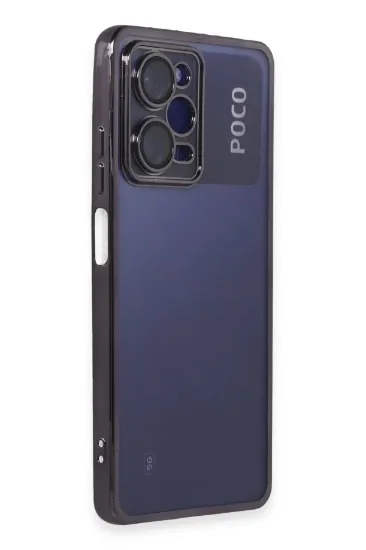 Newface Xiaomi Poco X5 Pro 5G Kılıf Razer Lensli Silikon - Mor resmi