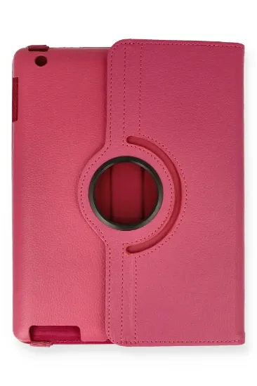 Newface iPad 4 9.7 Kılıf 360 Tablet Deri Kılıf - Pembe resmi