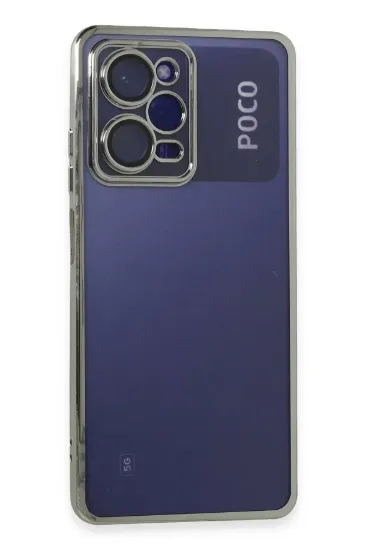 Newface Xiaomi Poco X5 Pro 5G Kılıf Razer Lensli Silikon - Gümüş resmi