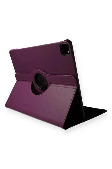 Newface iPad Pro 11 (2020) Kılıf 360 Tablet Deri Kılıf - Mürdüm resmi