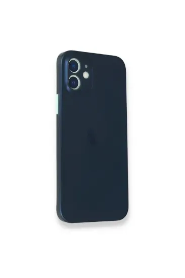 Newface iPhone 12 Mini Kılıf PP Ultra İnce Kapak - Mavi resmi