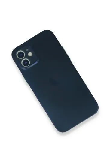 Newface iPhone 12 Mini Kılıf PP Ultra İnce Kapak - Mavi resmi