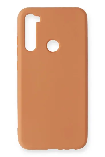 Newface Xiaomi Redmi Note 8 Kılıf Nano içi Kadife Silikon - Turuncu resmi