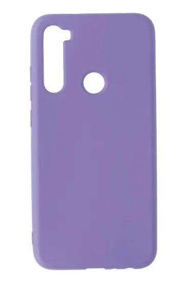 Newface Xiaomi Redmi Note 8 Kılıf Nano içi Kadife Silikon - Lila resmi