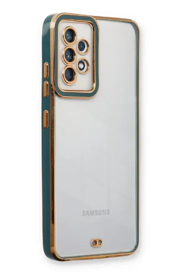 Newface Samsung Galaxy A13 4G Kılıf Liva Lens Silikon - Yeşil resmi