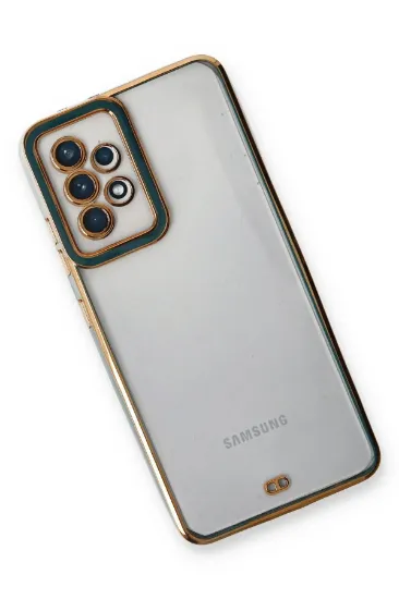 Newface Samsung Galaxy A13 4G Kılıf Liva Lens Silikon - Yeşil resmi