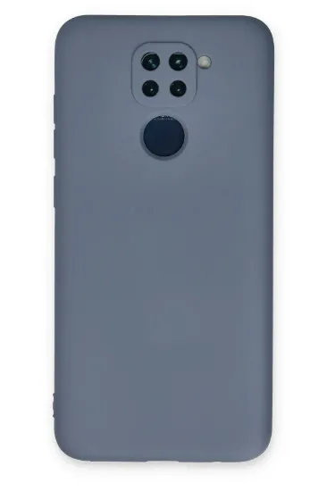 Newface Xiaomi Redmi Note 9 Kılıf Nano içi Kadife Silikon - Gri resmi