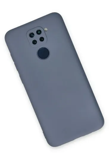 Newface Xiaomi Redmi Note 9 Kılıf Nano içi Kadife Silikon - Gri resmi