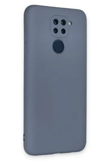 Newface Xiaomi Redmi Note 9 Kılıf Nano içi Kadife Silikon - Gri resmi