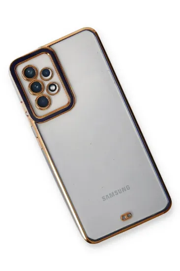 Newface Samsung Galaxy A23 4G Kılıf Liva Lens Silikon - Mavi resmi