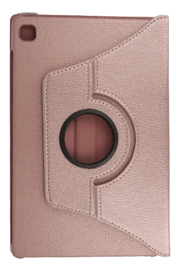 Newface Samsung Galaxy P610 Tab S6 Lite 10.4 Kılıf 360 Tablet Deri Kılıf - Rose Gold resmi
